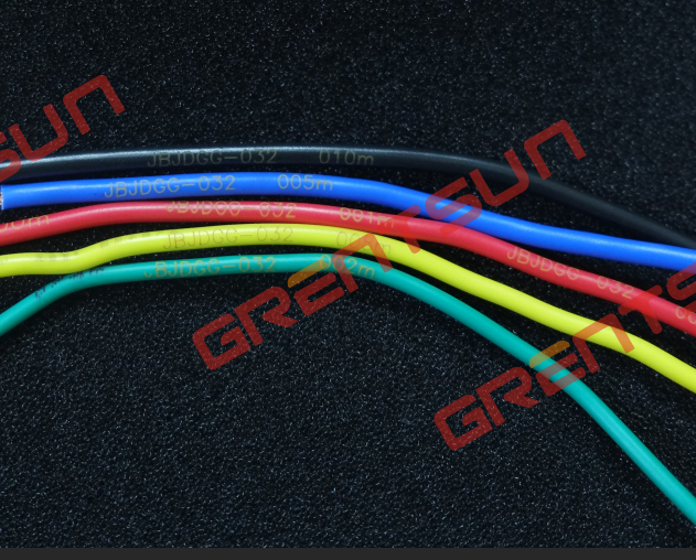 吉瑞祥激光淺色彩色線纜激光打碼效果